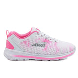 Avia multi-color dark pink and white girls slip-on sneaker 