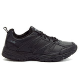 Jet black lace up Avia training sneakers for men