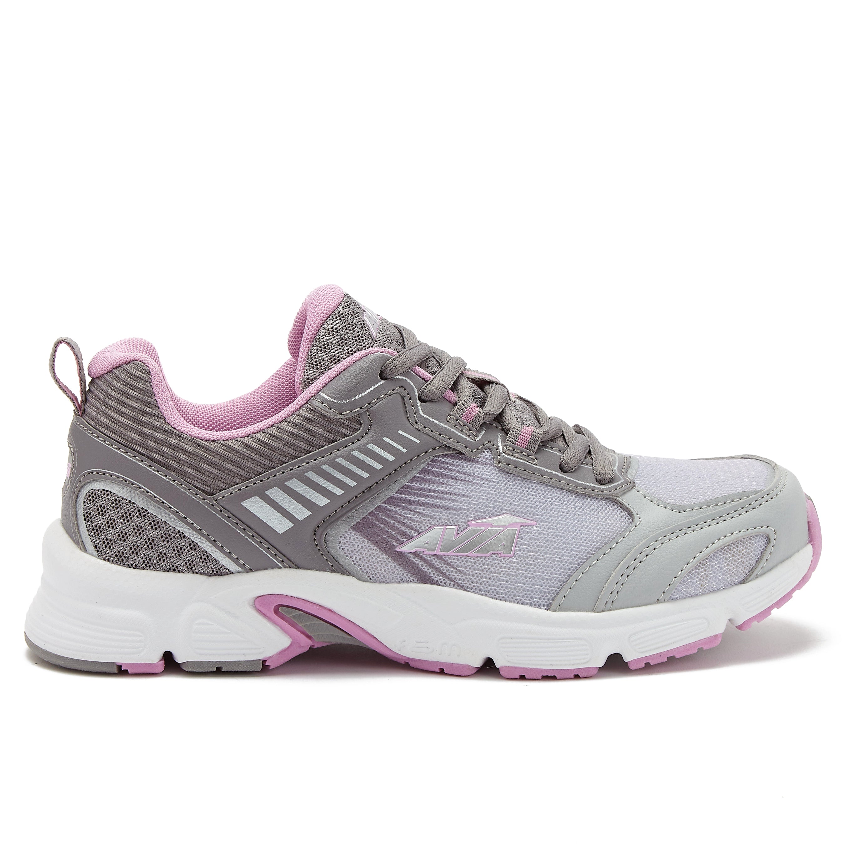 Avia Women's A9999W Athletic Shoes - White/Grey/Dark Pink Sports & Leisure  - Zavvi US