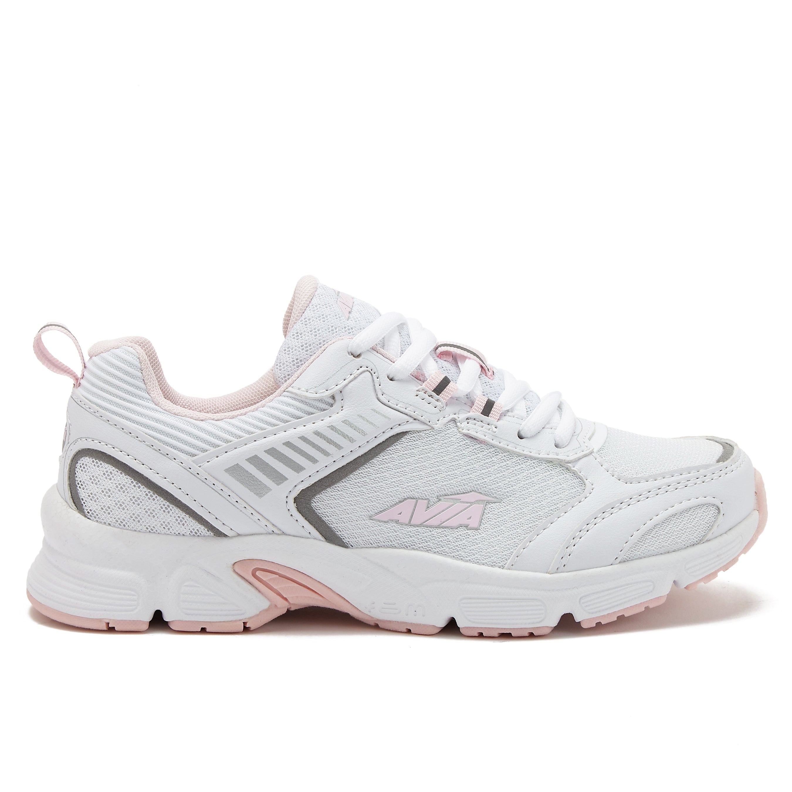 Avia Womens Slip Resistant Sneakers, Bright White/Avia Pink/Silver/Steel  Grey, 8.5 Wide : : Clothing, Shoes & Accessories