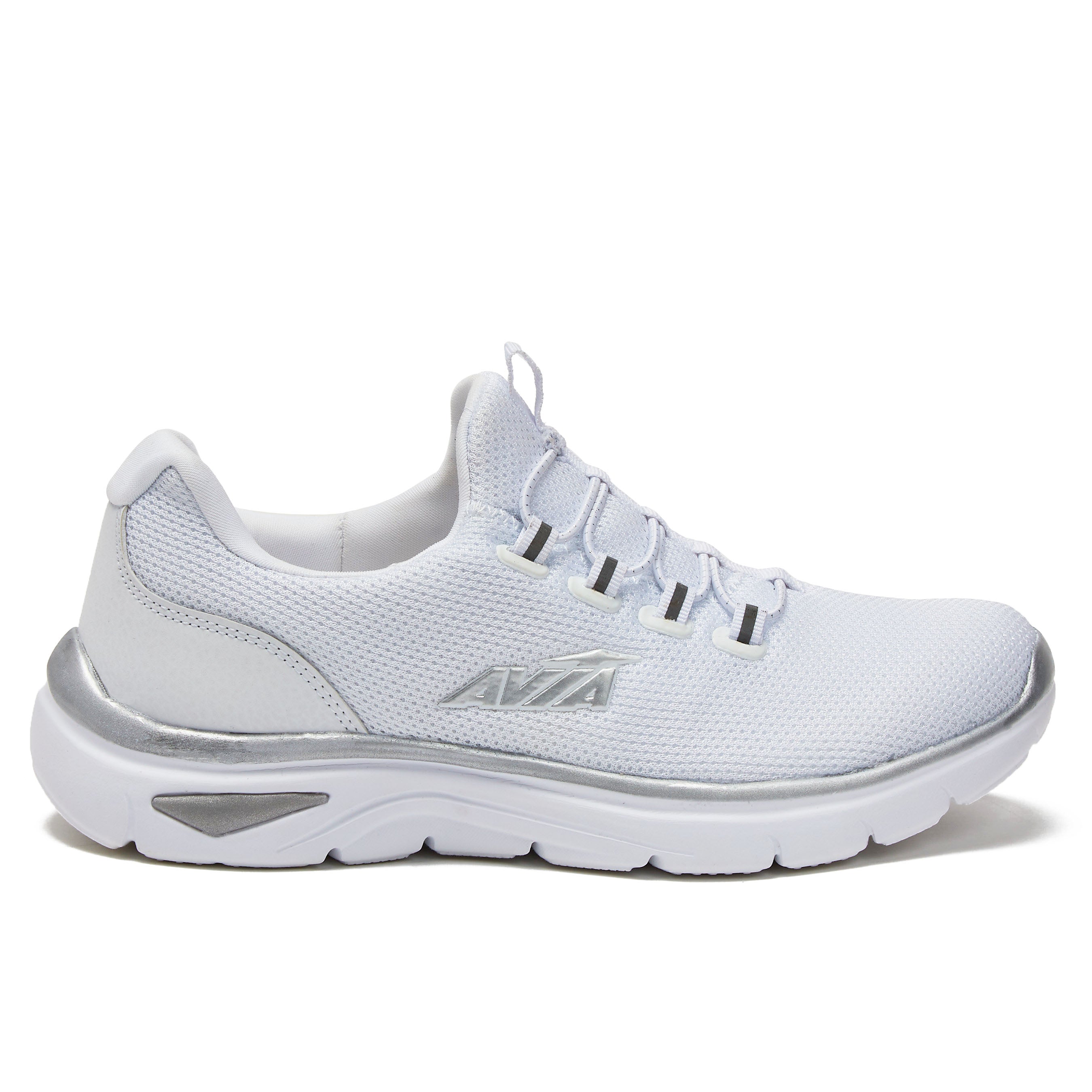 Avia Women's 357 Walking White/Blue/Gray Shoes US 8.5