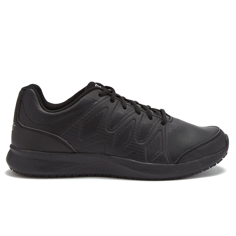 Avia men's slip resistant black on black sneakers